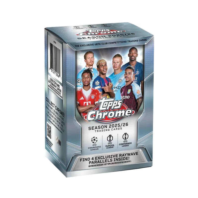 Topps Chrome UEFA Club Competitions Soccer Blaster Box
