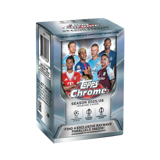Topps Chrome UEFA Club Competitions Soccer Blaster Box