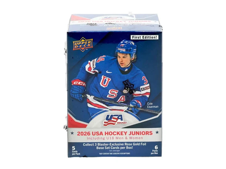 2026 Upper Deck Team USA Juniors Hockey Blaster Box
