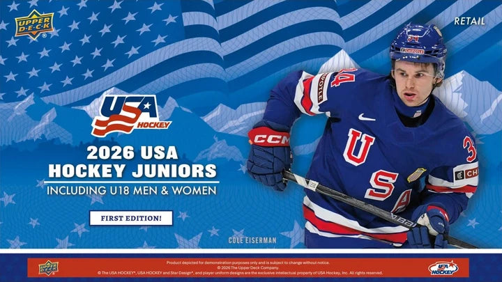 2026 Upper Deck Team USA Juniors Hockey Blaster Box