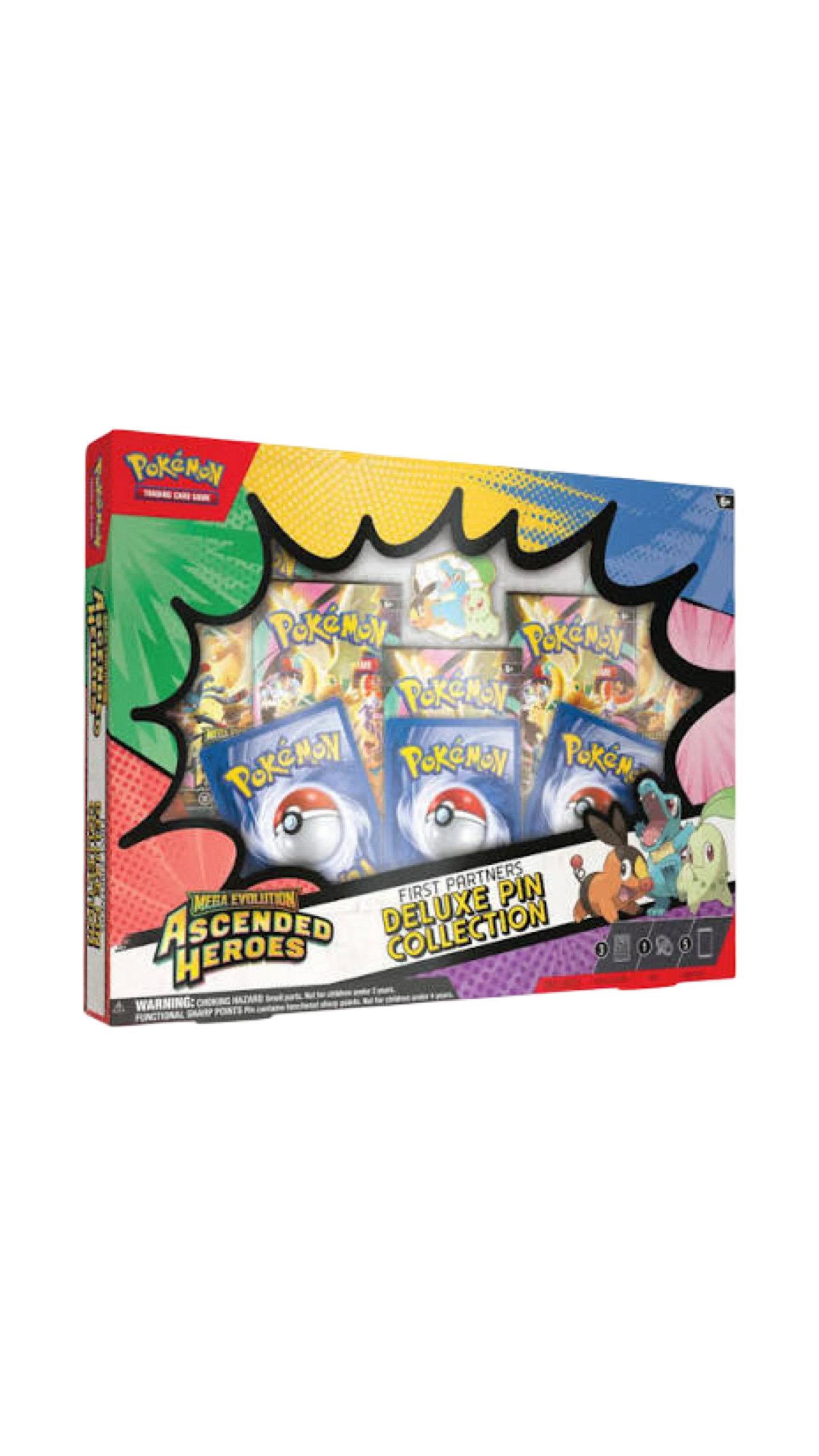 Pokemon Mega Evolution Ascended Heroes First Partners Deluxe Pin Collection