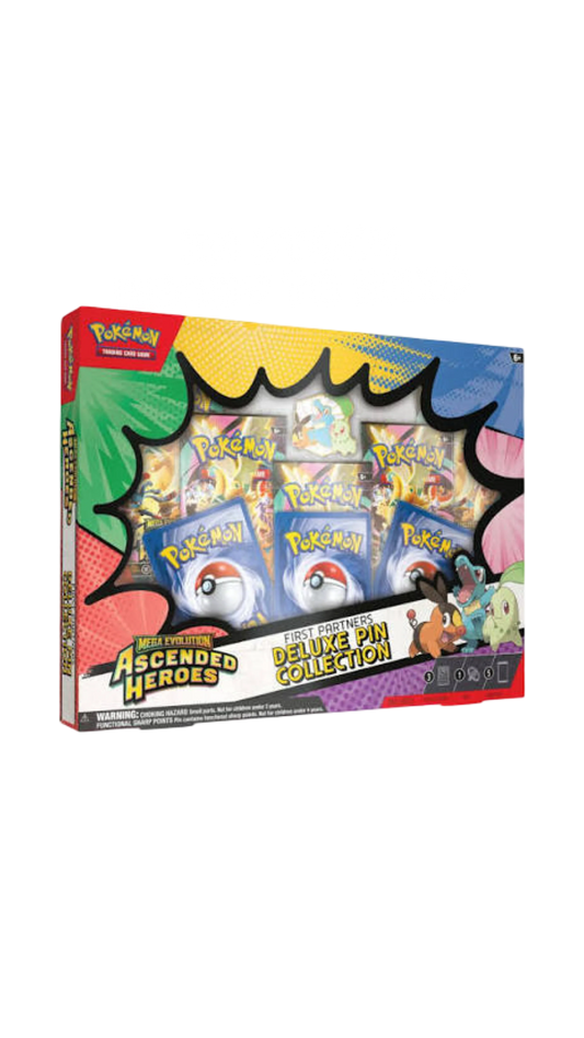 Pokemon Mega Evolution Ascended Heroes First Partners Deluxe Pin Collection