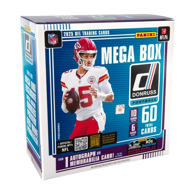 2025 Panini Donruss Football Trading Cards Mega Box