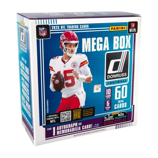 2025 Panini Donruss Football Trading Cards Mega Box