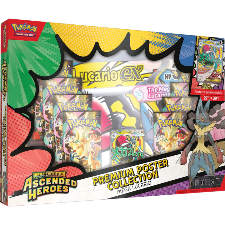 Pokemon: Mega Evolution - Ascended Heroes Premium Poster Collection-Mega Lucario/Mega Gardevoir