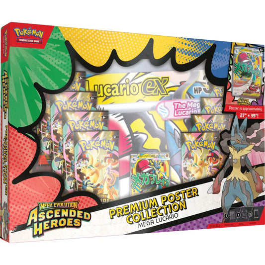 Pokemon: Mega Evolution - Ascended Heroes Premium Poster Collection-Mega Lucario/Mega Gardevoir