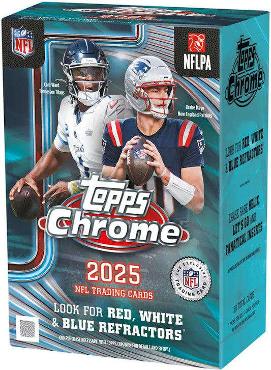 2025 TOPPS CHROME FOOTBALL VALUE BOX