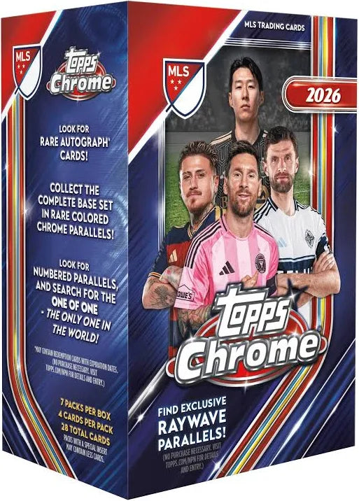 Topps Chrome Major League Soccer 2026 Value Box