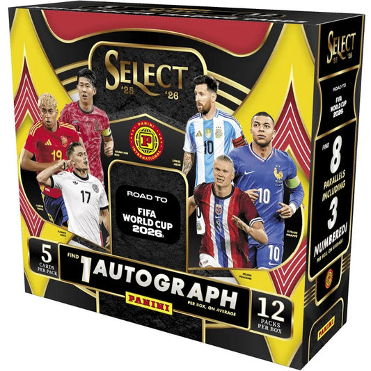 2025-26 Panini Select Road to FIFA World Cup Soccer International Hobby Box