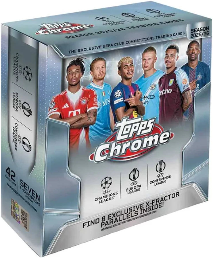 2025-26 Topps UEFA Chrome Soccer Mega Box